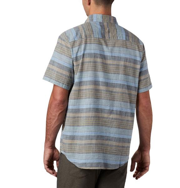 Columbia Under Exposure Shirts Blue For Men's NZ34097 New Zealand